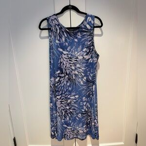 CLARA SUNWOO Blue and White Floral Maxi Dress